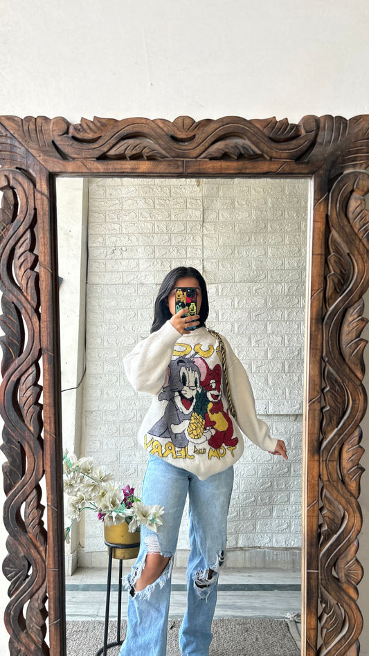 Cartoon sweater ( most rare) S