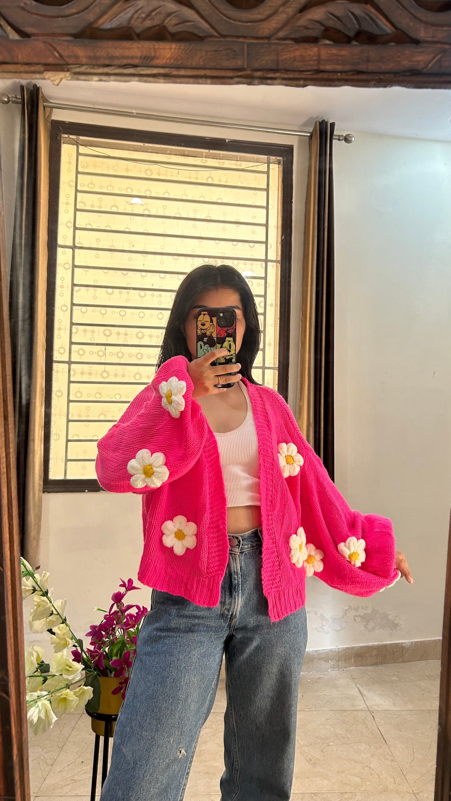 Flower cardigan