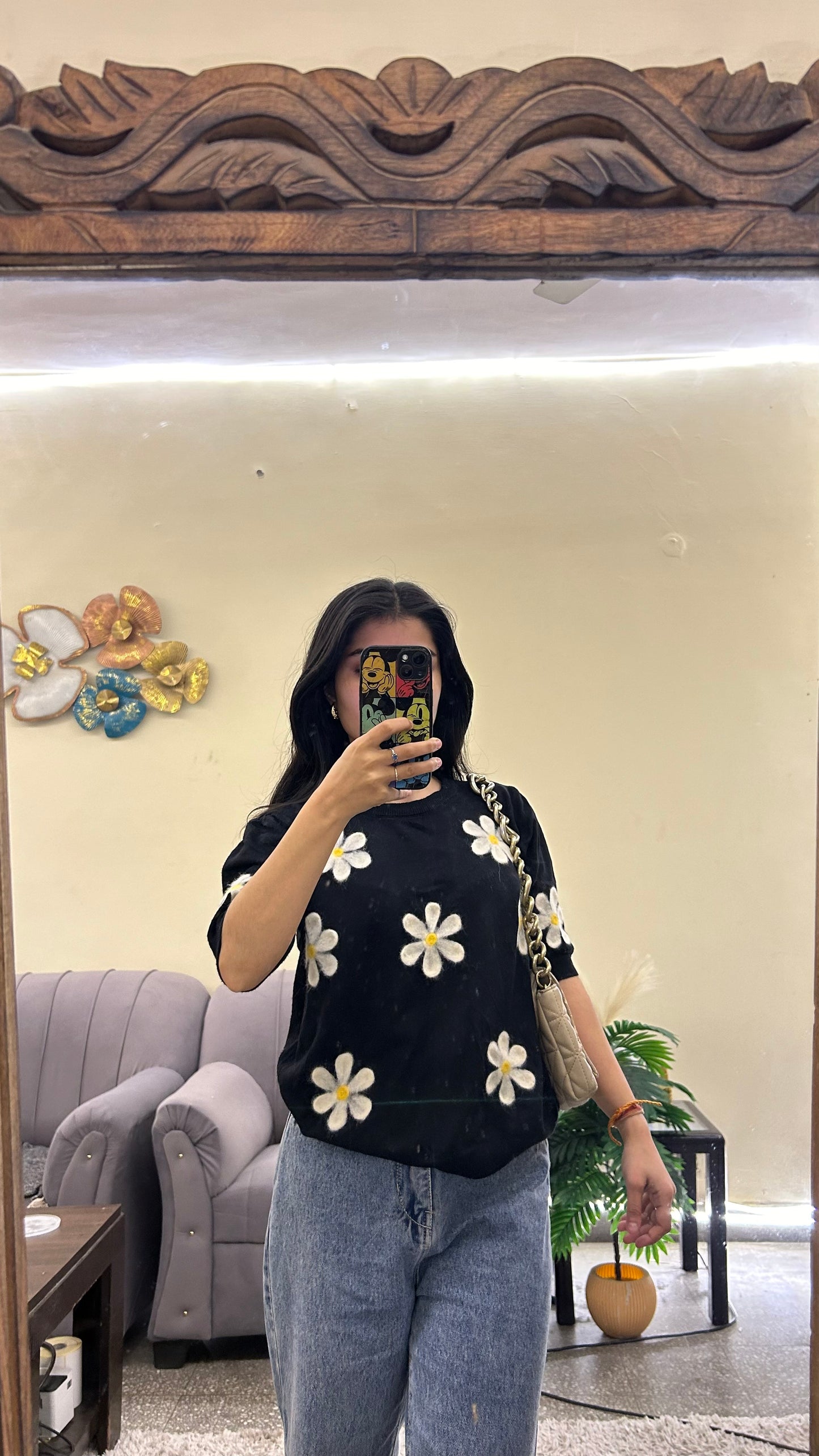 Cute flower top 32-34