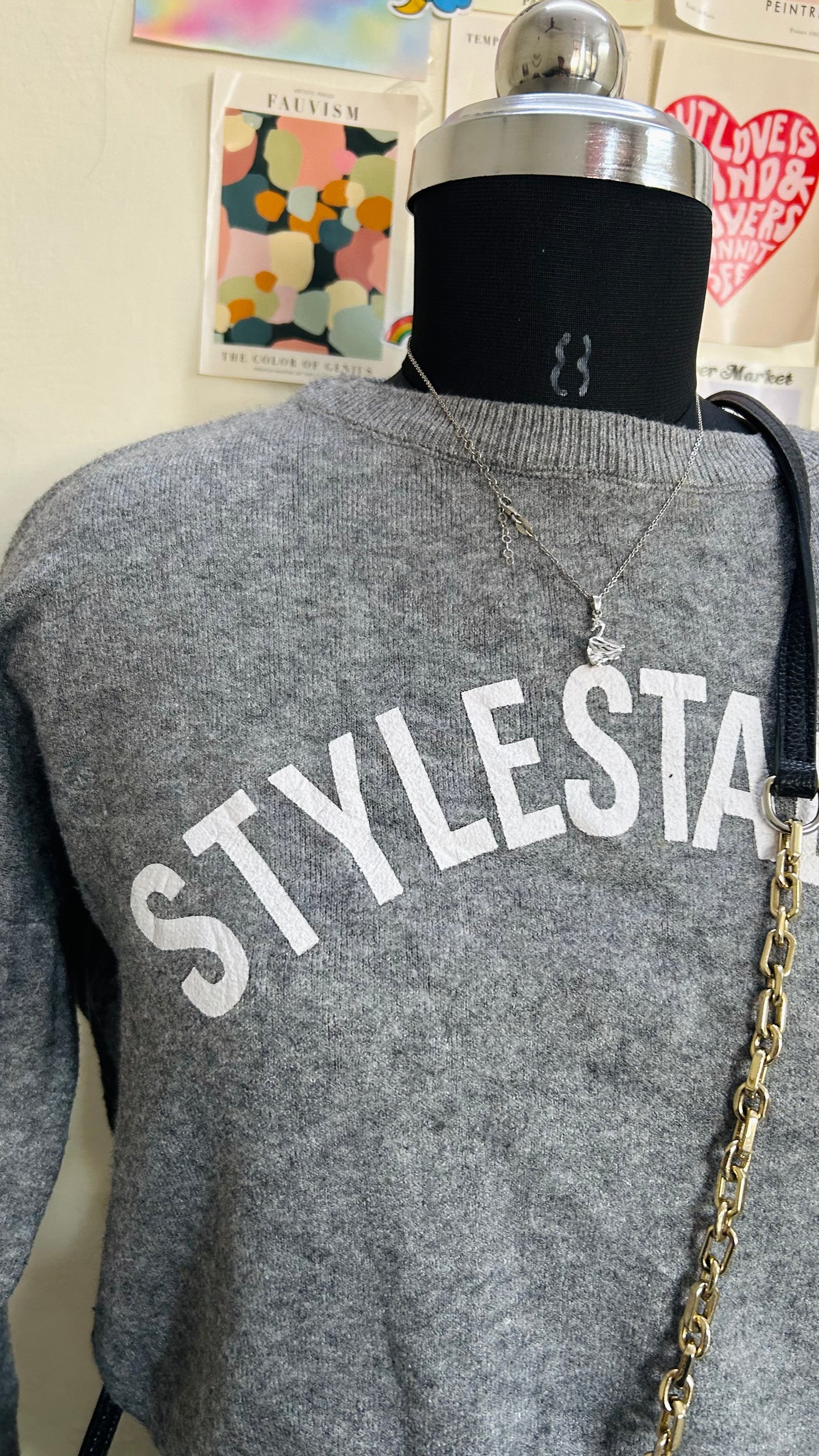 Grey stylish sweater