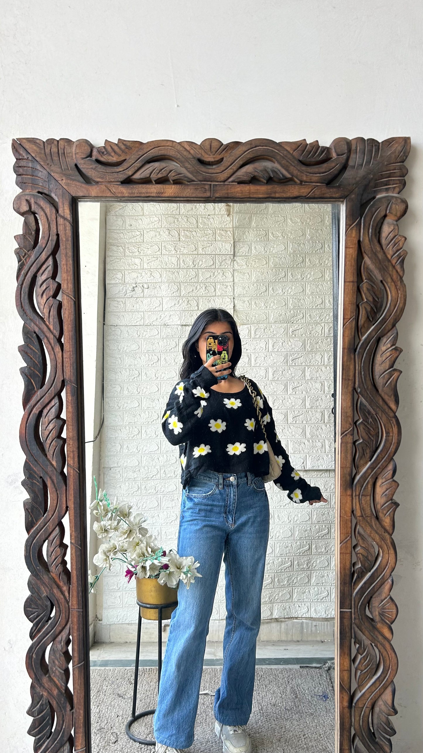 Flower sweater S